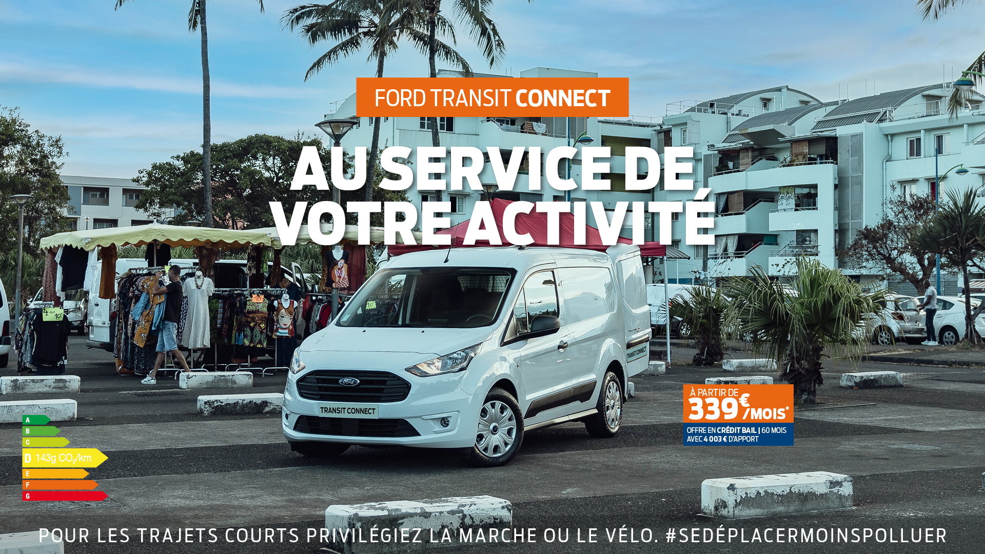 Transit Connect à partir de 339€/mois - Ford Réunion